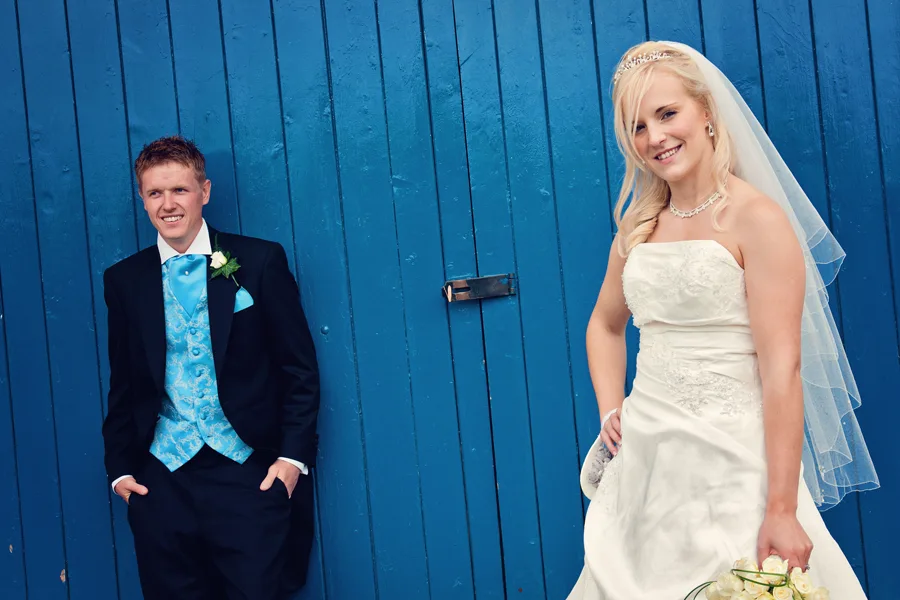 Wedding couple portrait with urban architecture in background, Worcester Wedding couple portrait with urban architecture in background, Worcester